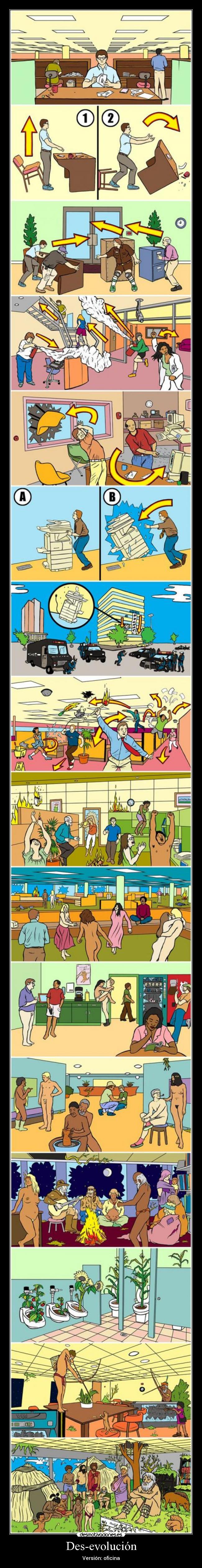 Des-evolución - Versión: oficina