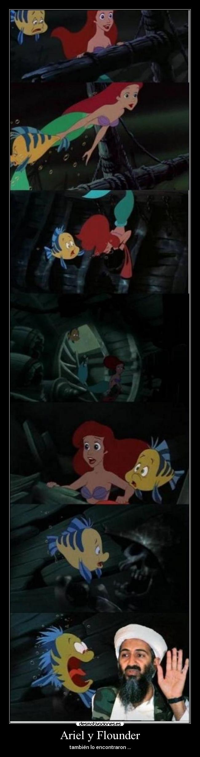 Ariel y Flounder -