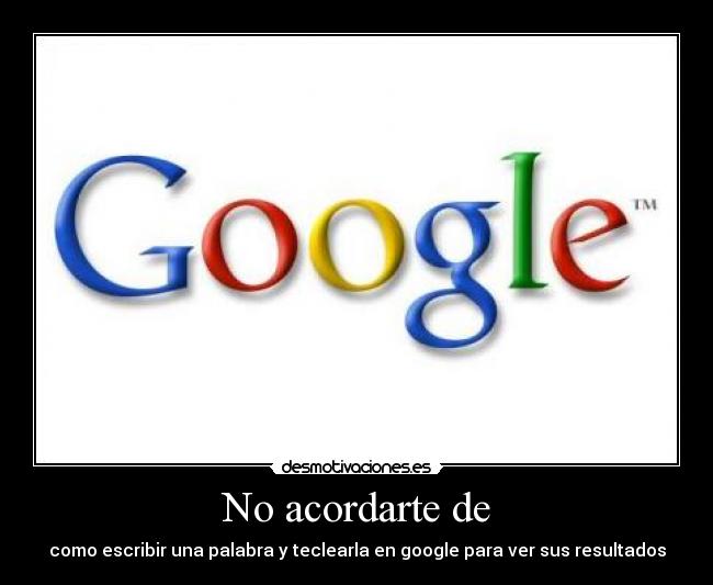 No acordarte de - 