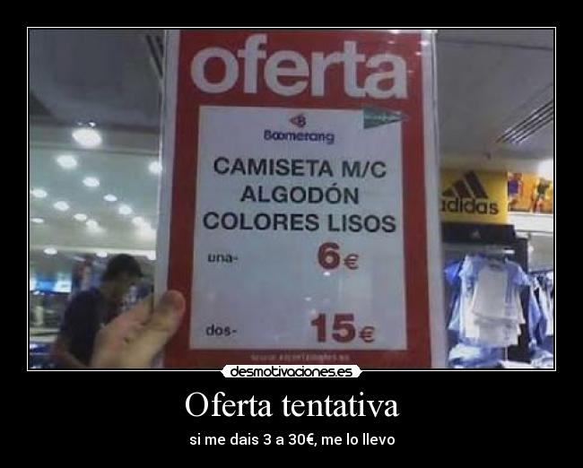 Oferta tentativa -