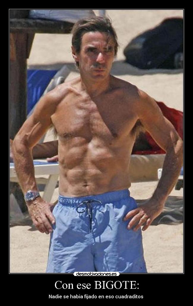 Con ese BIGOTE: - Nadie se habia fijado en eso cuadraditos