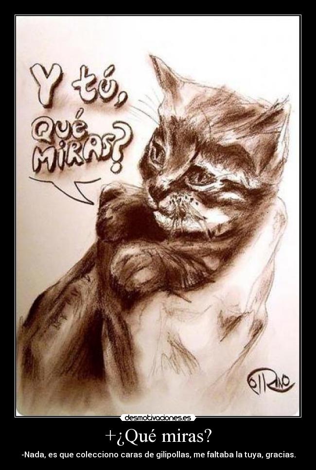 +¿Qué miras? -