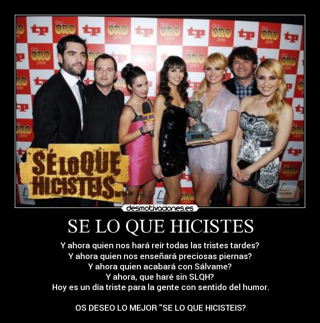 SE LO QUE HICISTES -