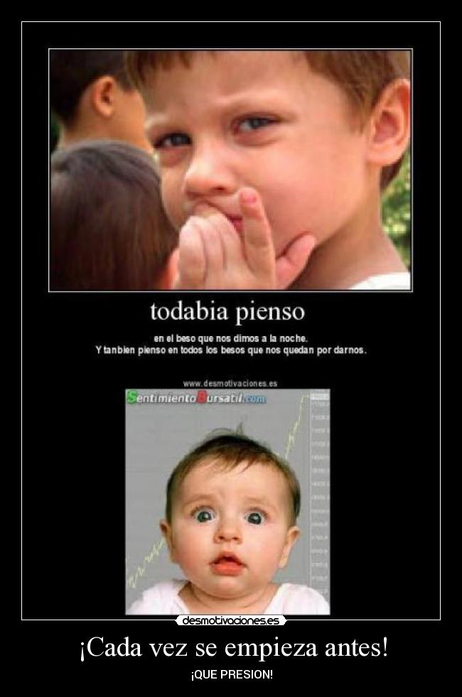 ¡Cada vez se empieza antes! -