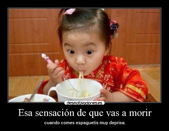 Esa sensación de que vas a morir -