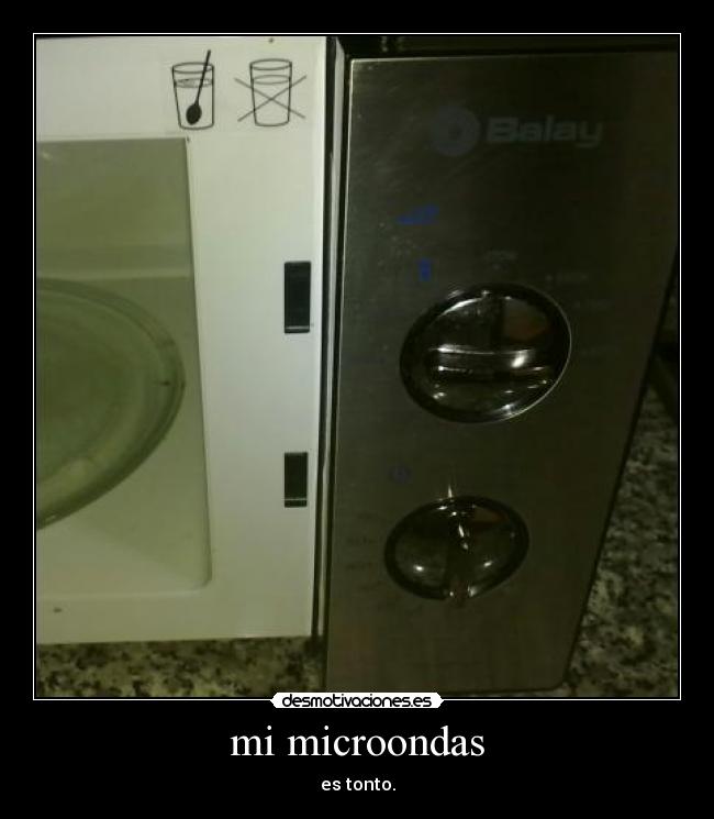 mi microondas - es tonto.