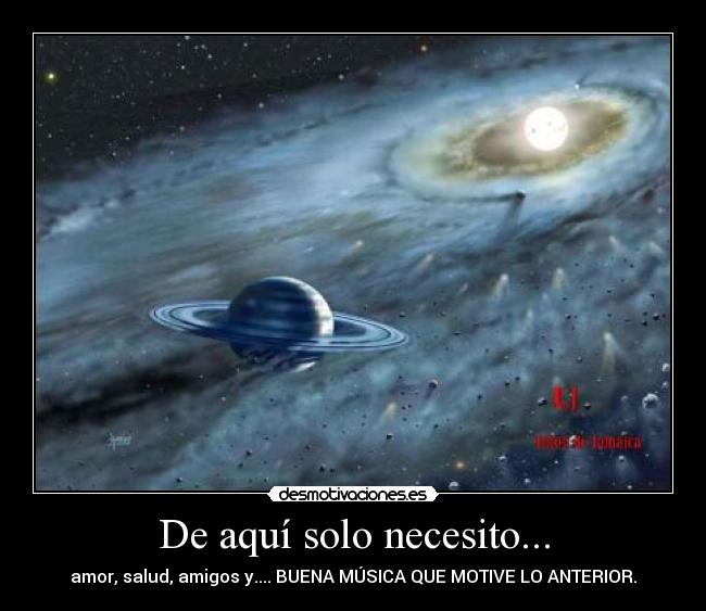 De aquí solo necesito... - 