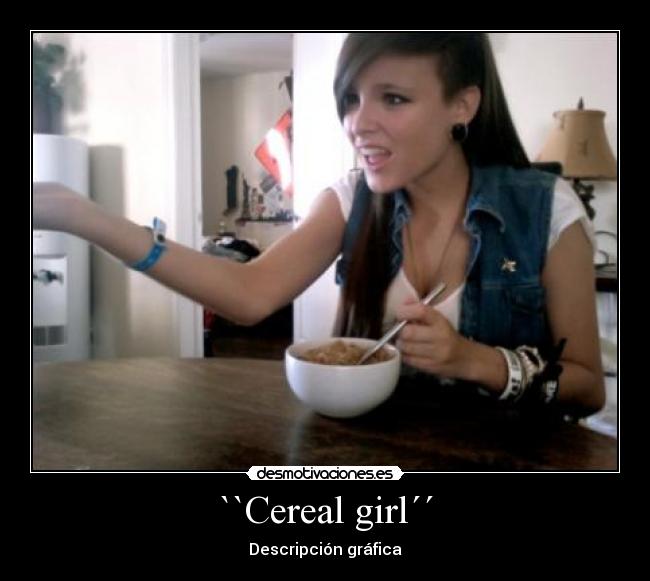 ``Cereal girl´´ - Descripción gráfica