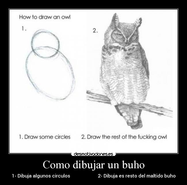 Como dibujar un buho - 