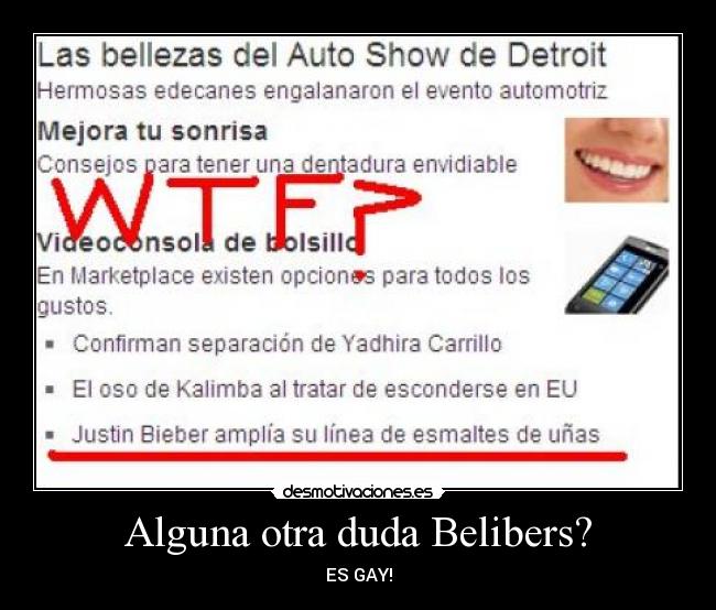Alguna otra duda Belibers? - 