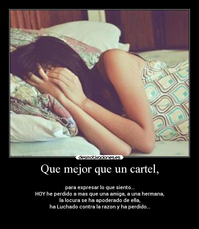 Que mejor que un cartel, -