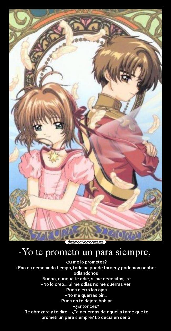 -Yo te prometo un para siempre,  - 