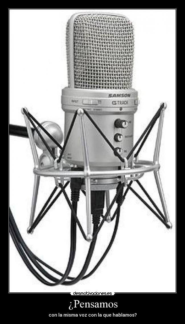 ¿Pensamos - con la misma voz con la que hablamos?