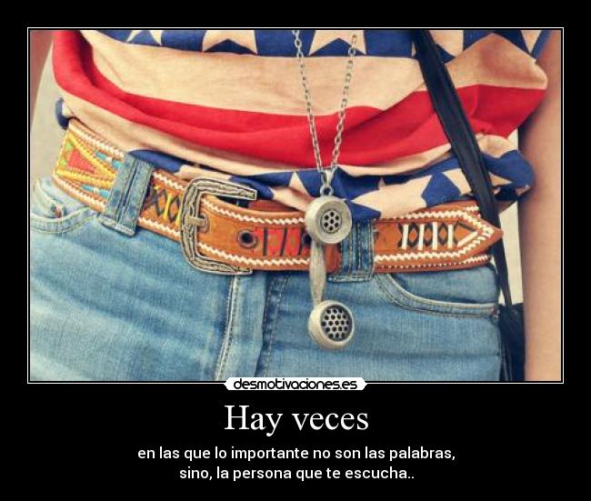 Hay veces -