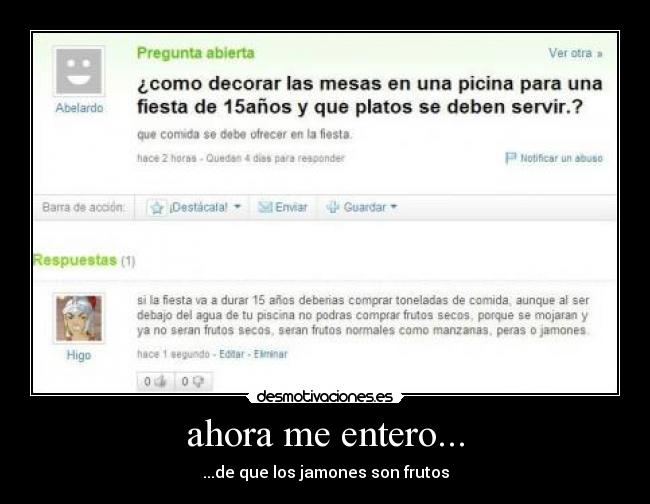 ahora me entero... - 