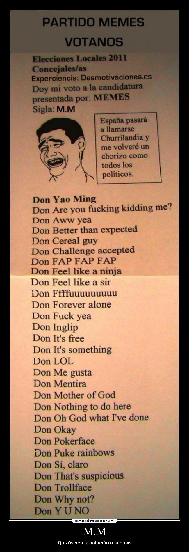 M.M - Quizás sea la solución a la crisis