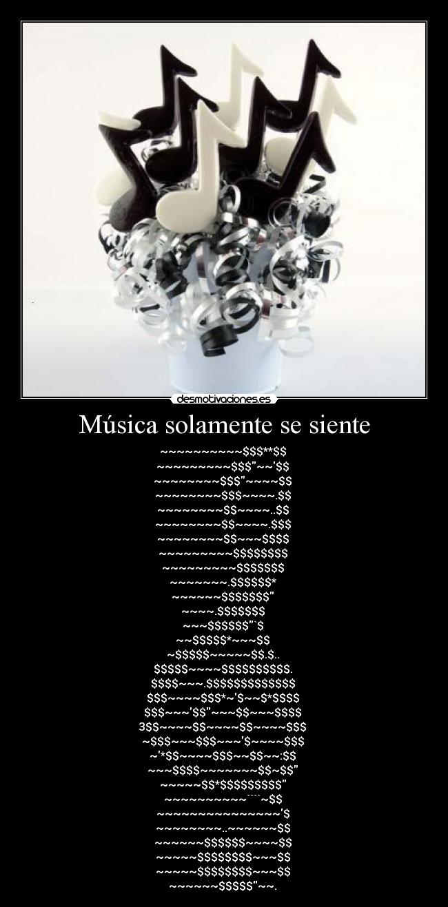 Música solamente se siente -