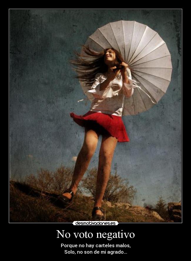 No voto negativo - 