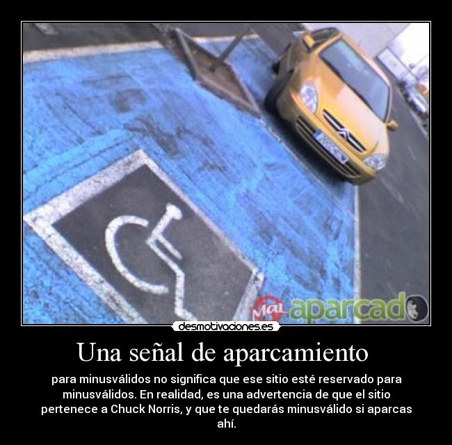 Una señal de aparcamiento -