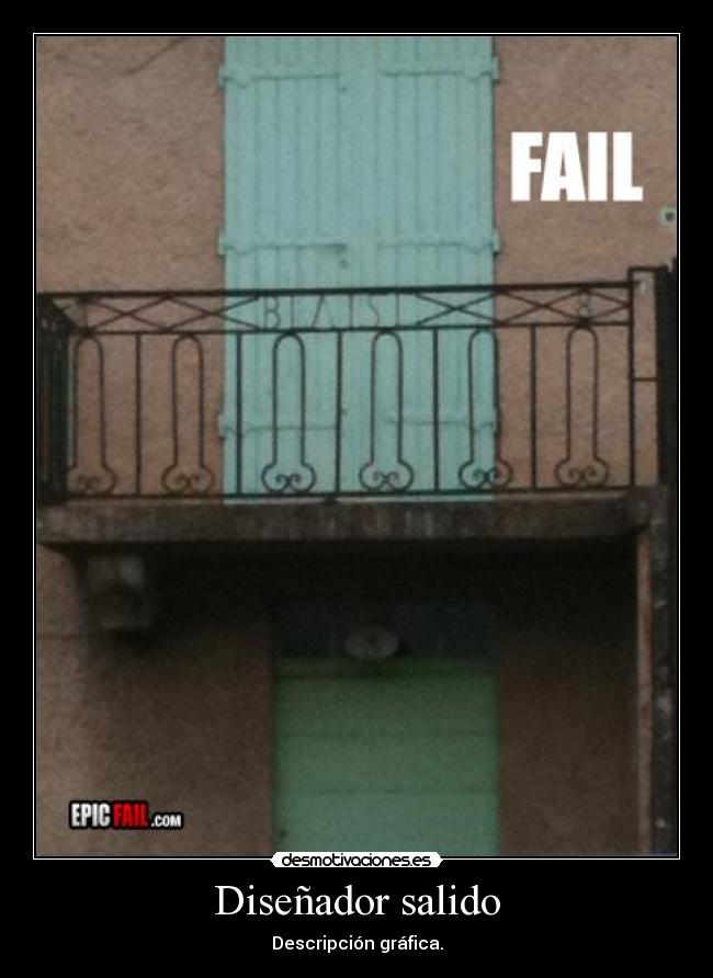 Diseñador salido - Descripción gráfica.