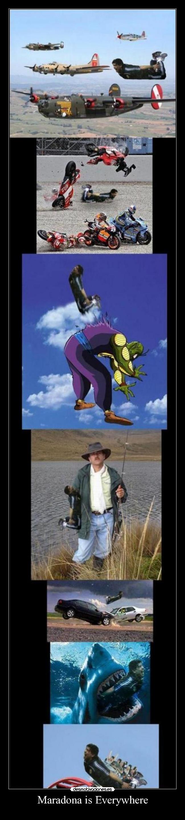 carteles maradona todas partes celebracion desmotivaciones