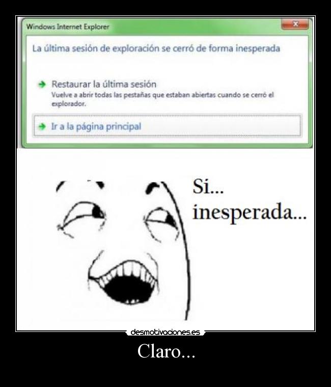 Claro... - 