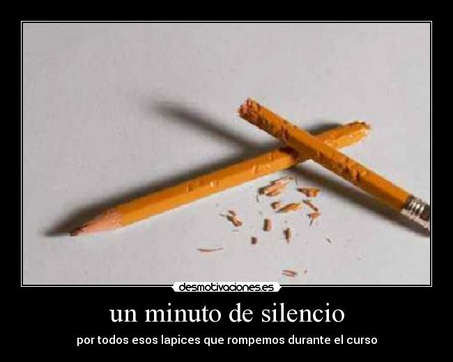 carteles silencio minuto silencio desmotivaciones