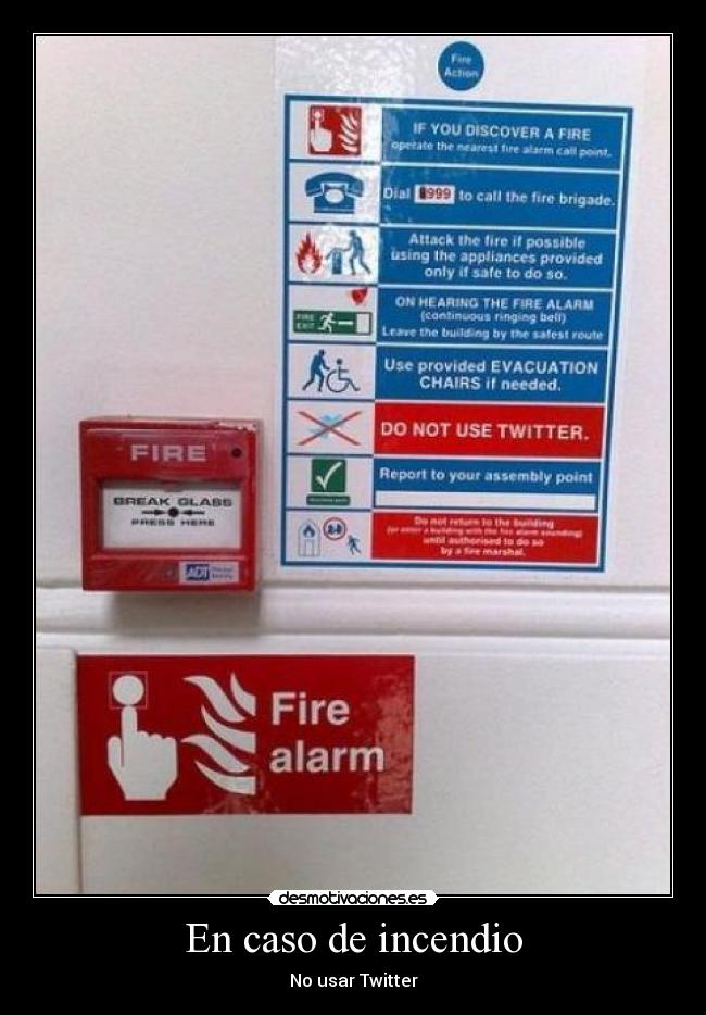 En caso de incendio - 
