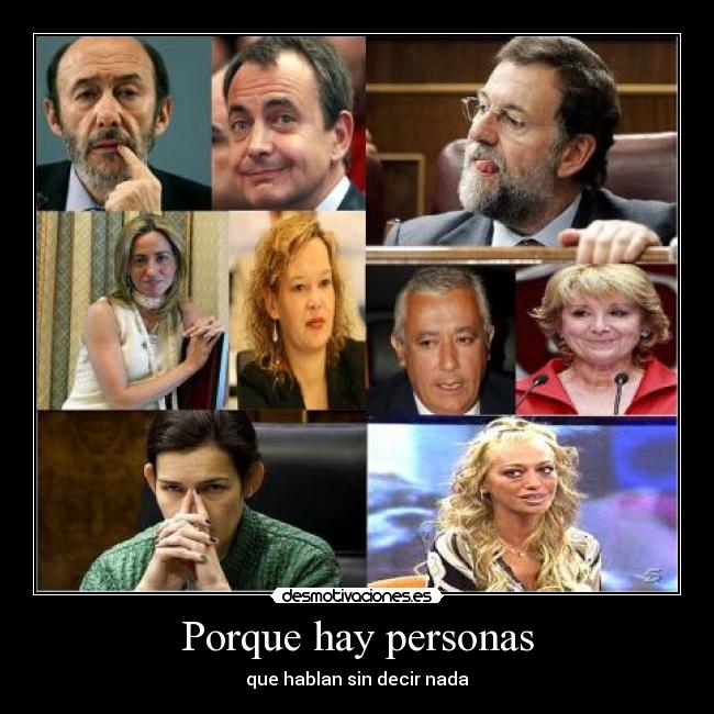 Porque hay personas -