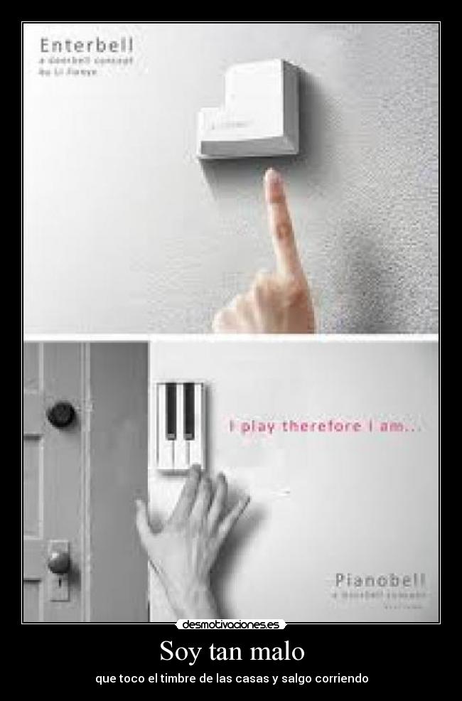 carteles correr malo timbre casas desmotivaciones