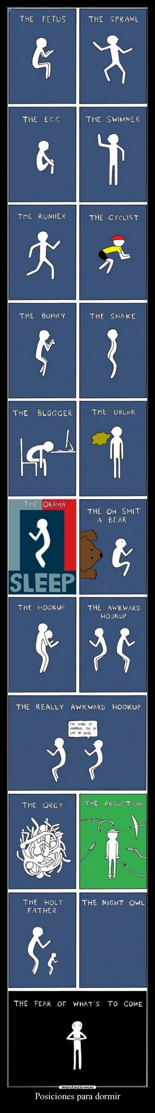 Posiciones para dormir -