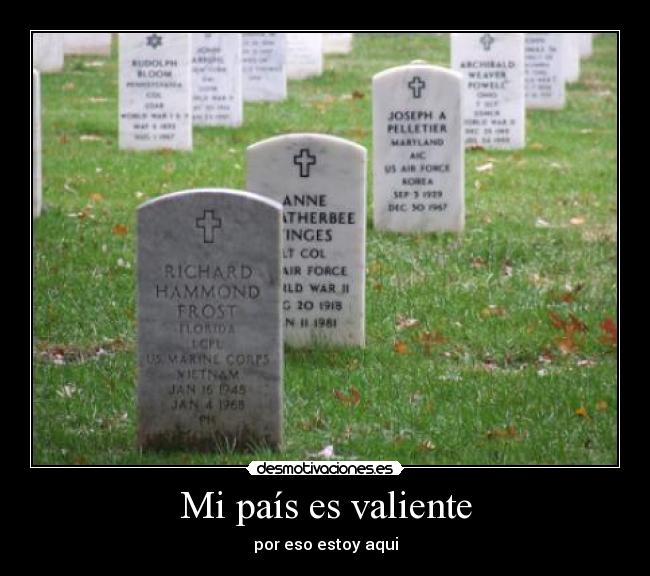 Mi país es valiente - por eso estoy aqui