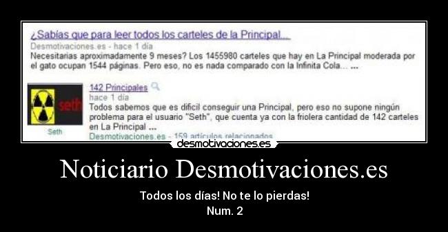Noticiario Desmotivaciones.es -