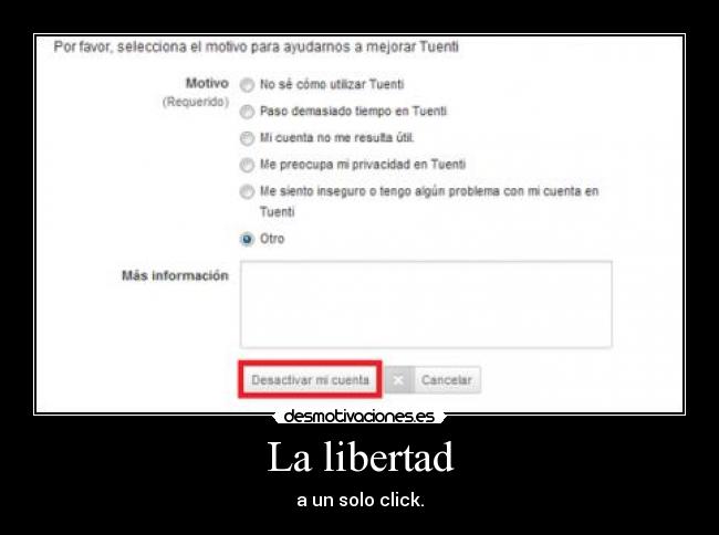 La libertad - a un solo click.