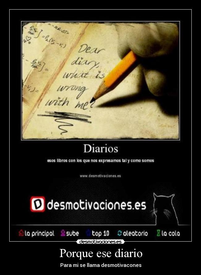 Porque ese diario -