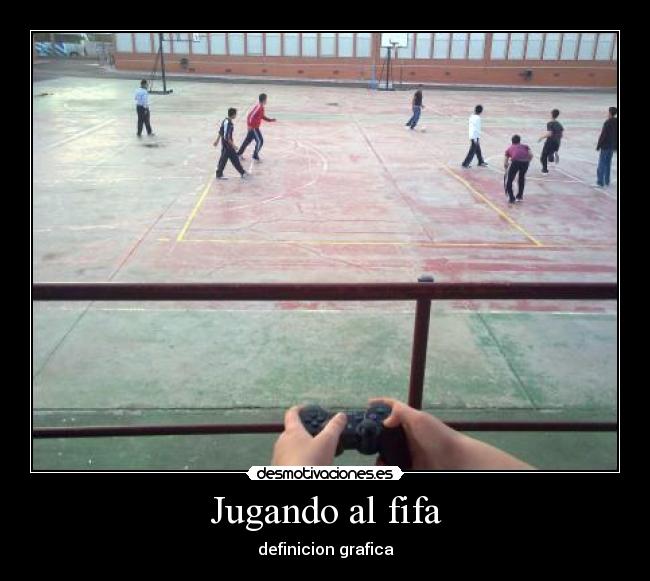 Jugando al fifa -