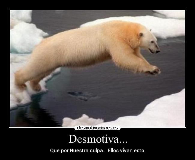 Desmotiva... - Que por Nuestra culpa... Ellos vivan esto.