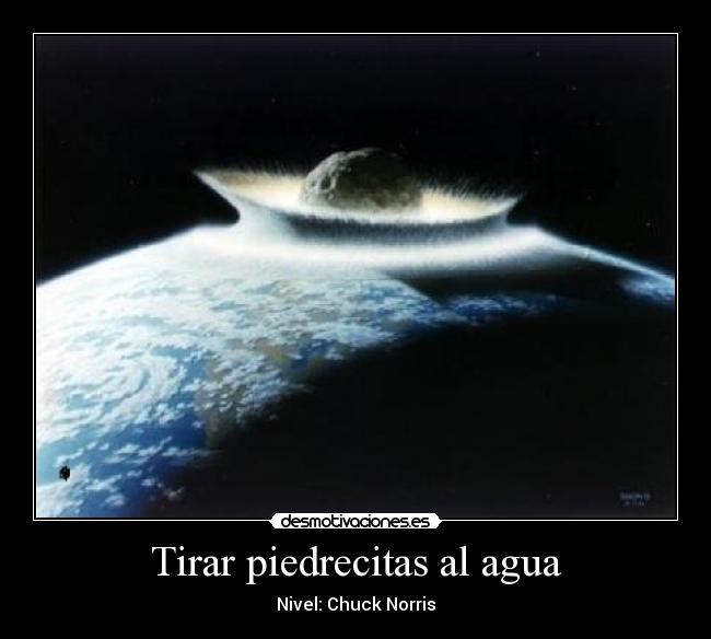 Tirar piedrecitas al agua - 