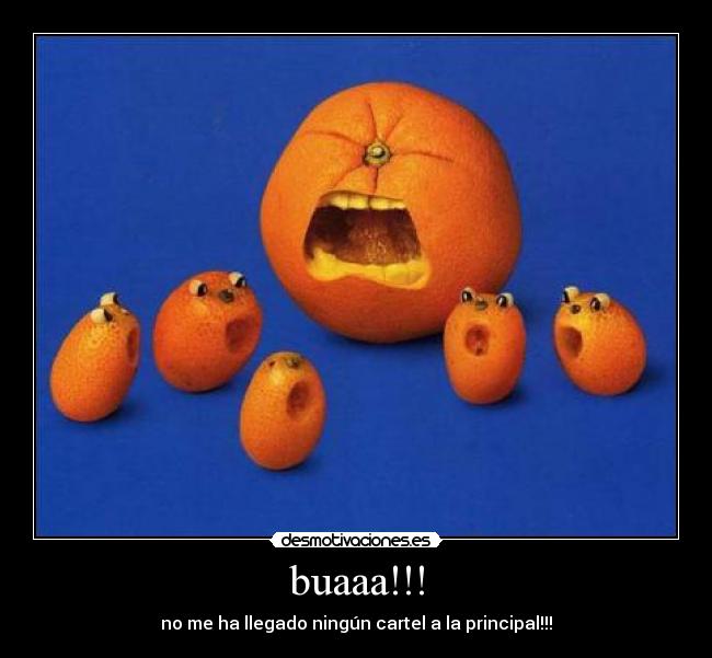 buaaa!!! - no me ha llegado ningún cartel a la principal!!!