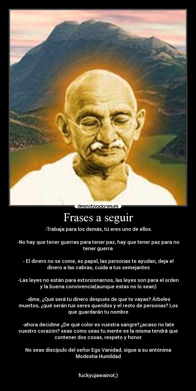 Frases a seguir -