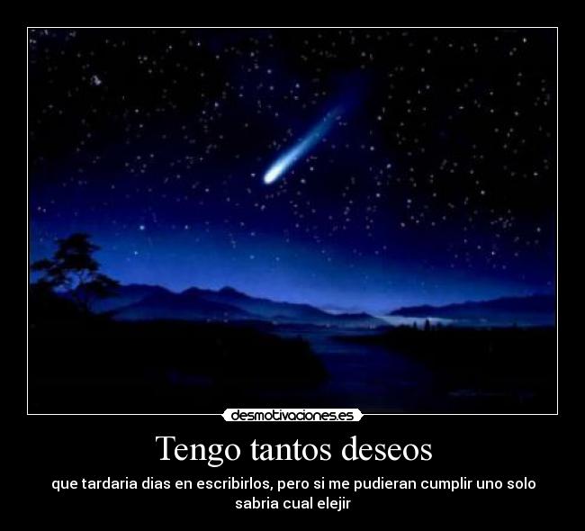 Tengo tantos deseos - 