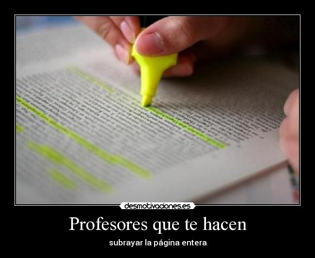 Profesores que te hacen -