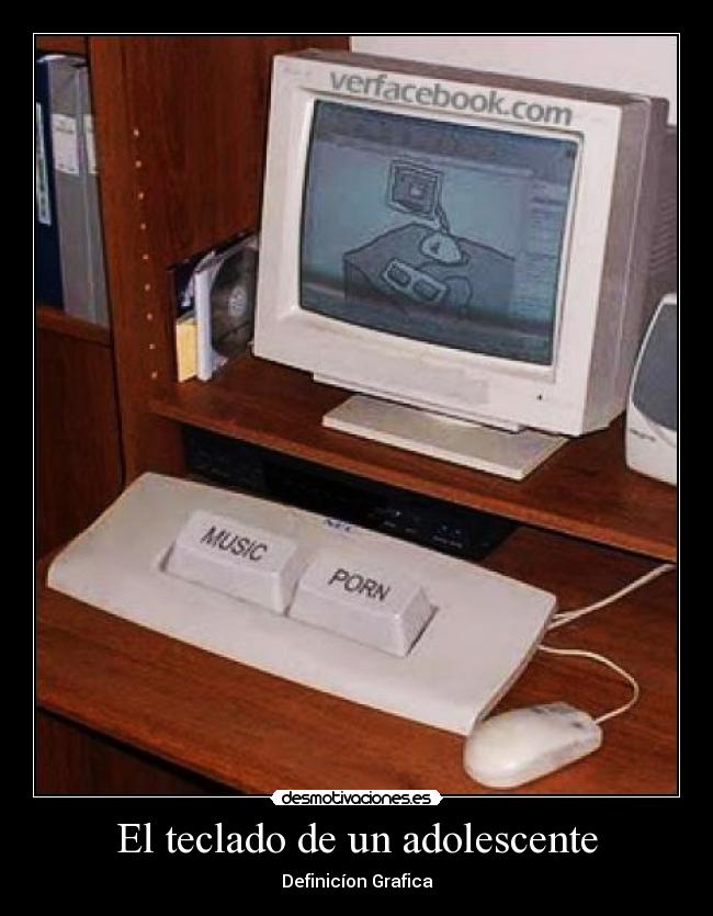 El teclado de un adolescente - Definicíon Grafica
