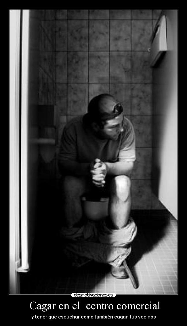 Cagar en el centro comercial -