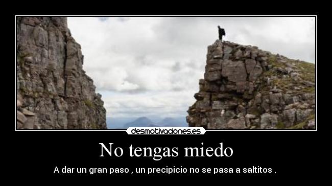 No tengas miedo - 