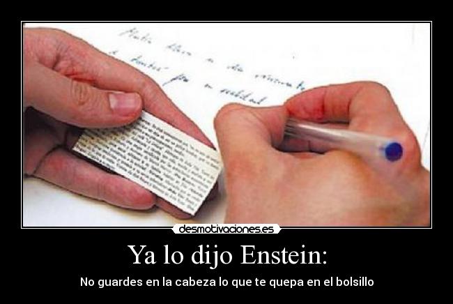 Ya lo dijo Enstein: - 