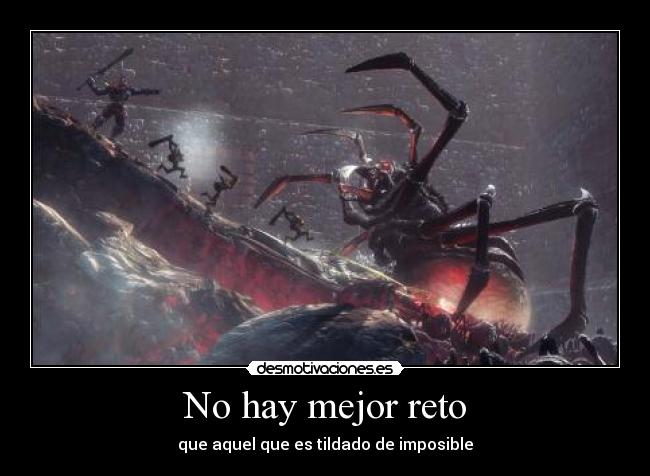 carteles reto imposible desmotivaciones