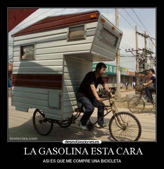 LA GASOLINA ESTA CARA - ASI ES QUE ME COMPRE UNA BICICLETA
