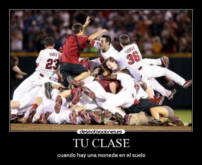 TU CLASE - cuando hay una moneda en el suelo