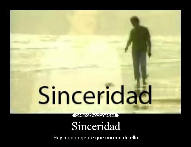 Sinceridad - 